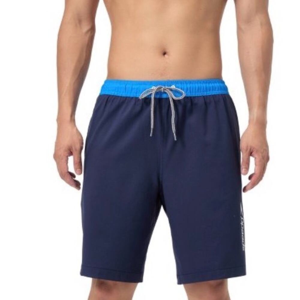 Speedo  Men's 9" Speedo Marina Volley Swim
Shorts Sea Blue Size Small NWT